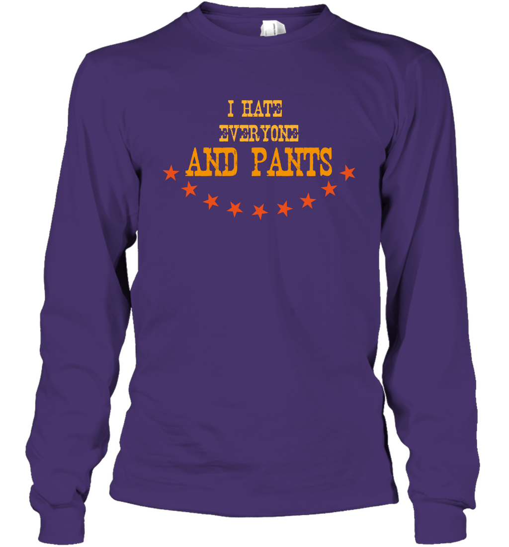 I Hate Everyone And Plant Shirt Long Sleeve T-Shirt Long Sleeve T-Shirt Purple