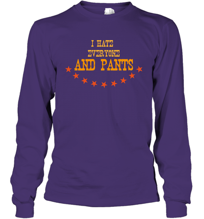 I Hate Everyone And Plant Shirt Long Sleeve T-Shirt Long Sleeve T-Shirt Purple