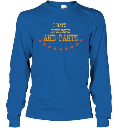 I Hate Everyone And Plant Shirt Long Sleeve T-Shirt Long Sleeve T-Shirt Royal