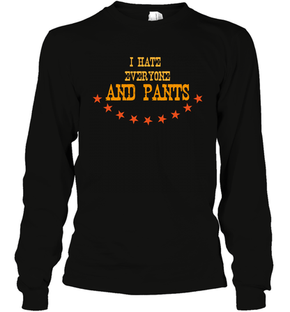 I Hate Everyone And Plant Shirt Long Sleeve T-Shirt Long Sleeve T-Shirt Black