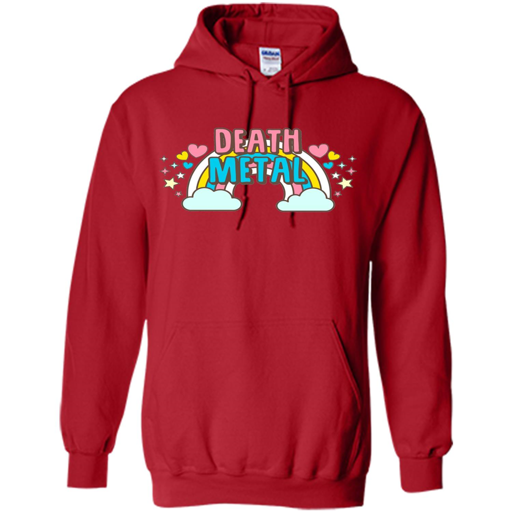 Death Metal Rainbow Cute T-Shirt Red