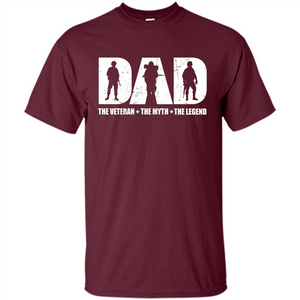 Fathers Day T-shirt The Veteran. The Myth. The Legend