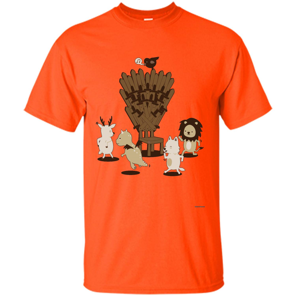 Game Of Musical Thrones Characters T-shirt Orange