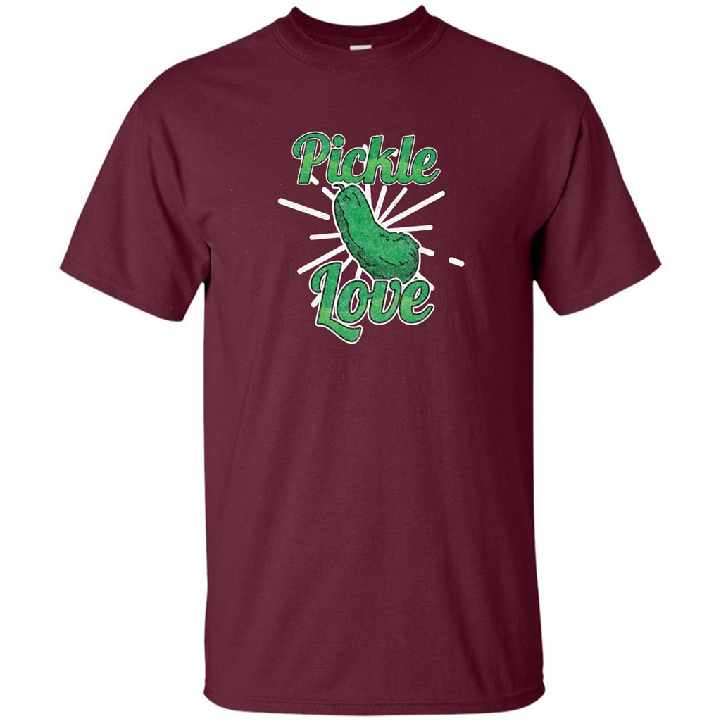 Pickle Love T-shirt Maroon