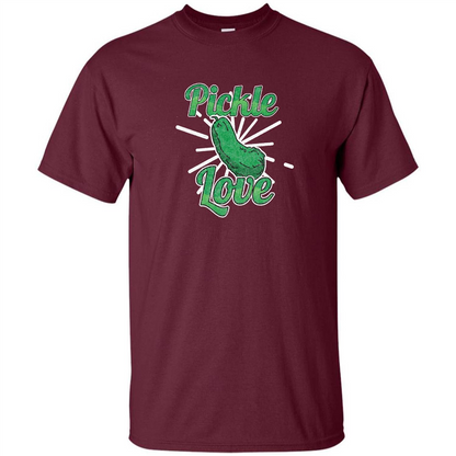 Pickle Love T-shirt Maroon