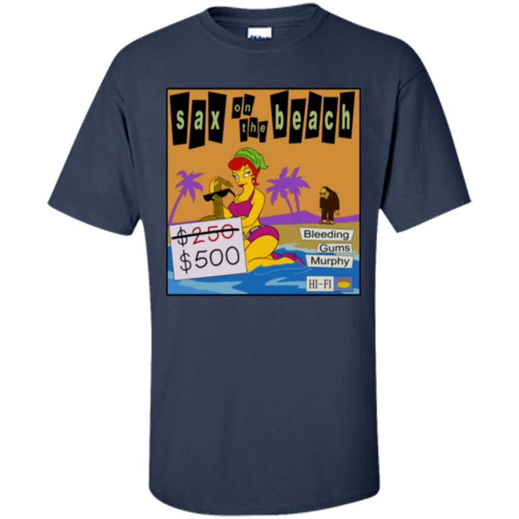 Sax on the Beach Discount Edition T-shirt Navy