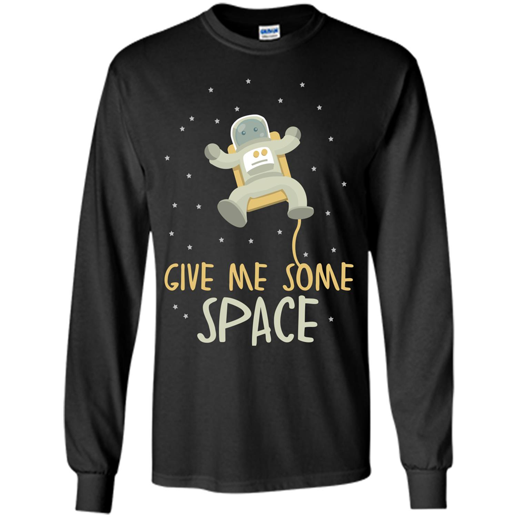 Astronaut T-shirt Give Me Some Space T-shirt Black