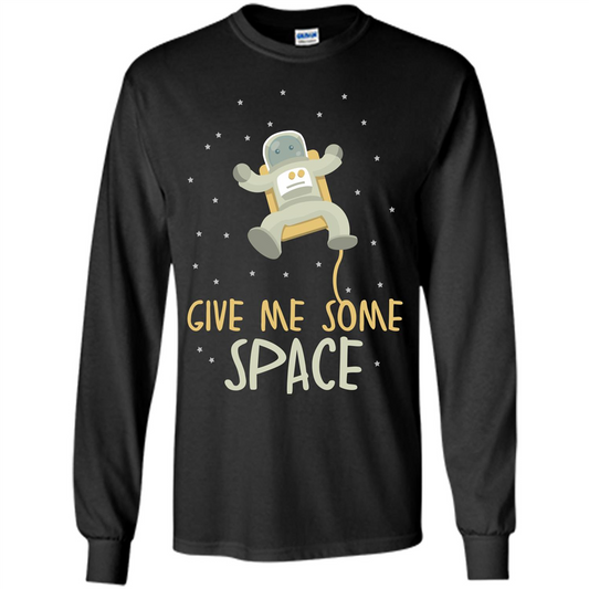Astronaut T-shirt Give Me Some Space T-shirt Black