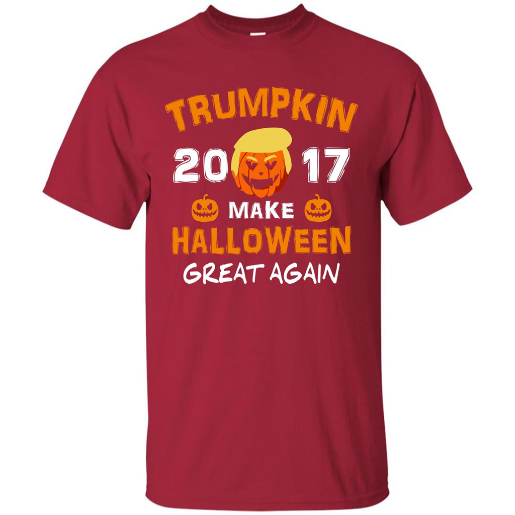 Halloween T-shirt Trumpkin 2017 Make Halloween Great Again T-shirt Cardinal