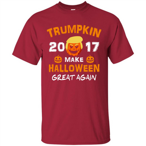 Halloween T-shirt Trumpkin 2017 Make Halloween Great Again T-shirt