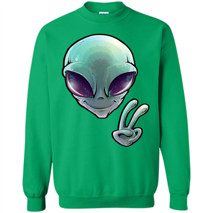 Peace Alien T-shirt Irish Green