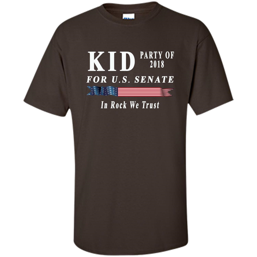 Kid For US Senate 2018 Election Shirt In Rock We Trust T-shirt Dark Chocolate
