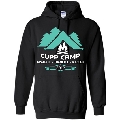 Camping T-shirt Cupp Camp Grateful - Thankful - Blessed 2017 Black