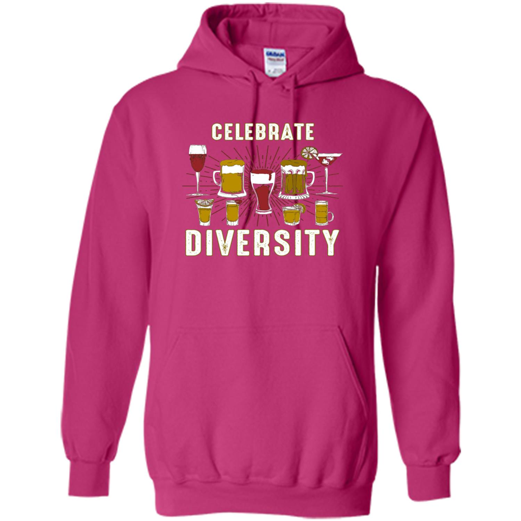 Alcohol Diversity T-Shirt Celebrate With Beer And Booze Heliconia