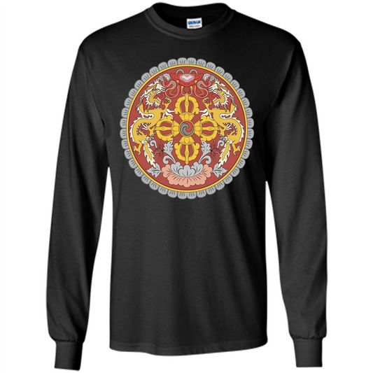 Emblem Of Bhutan T-shirt Black