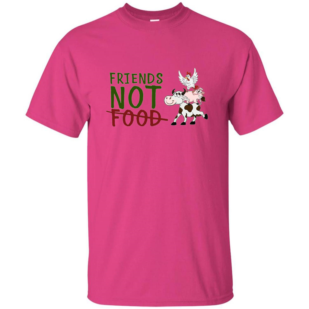 Friends Not Food T-Shirt Heliconia