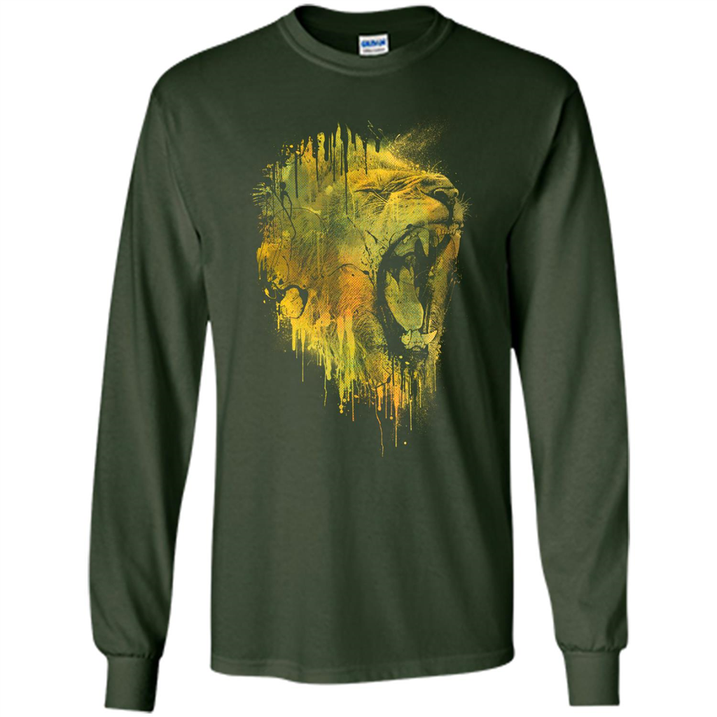 Lion Drip T-shirt Forest Green