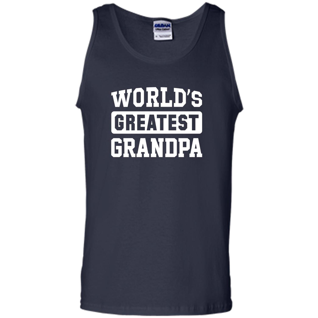 Men's World's Greatest Grandpa T-shirt Navy