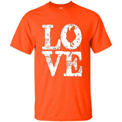 Chickens T-shirt I Love Chickens T-Shirt Orange