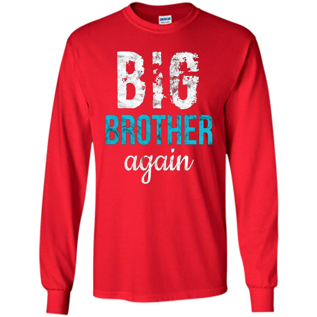 Big Brother Again Distressed T-shirt Red