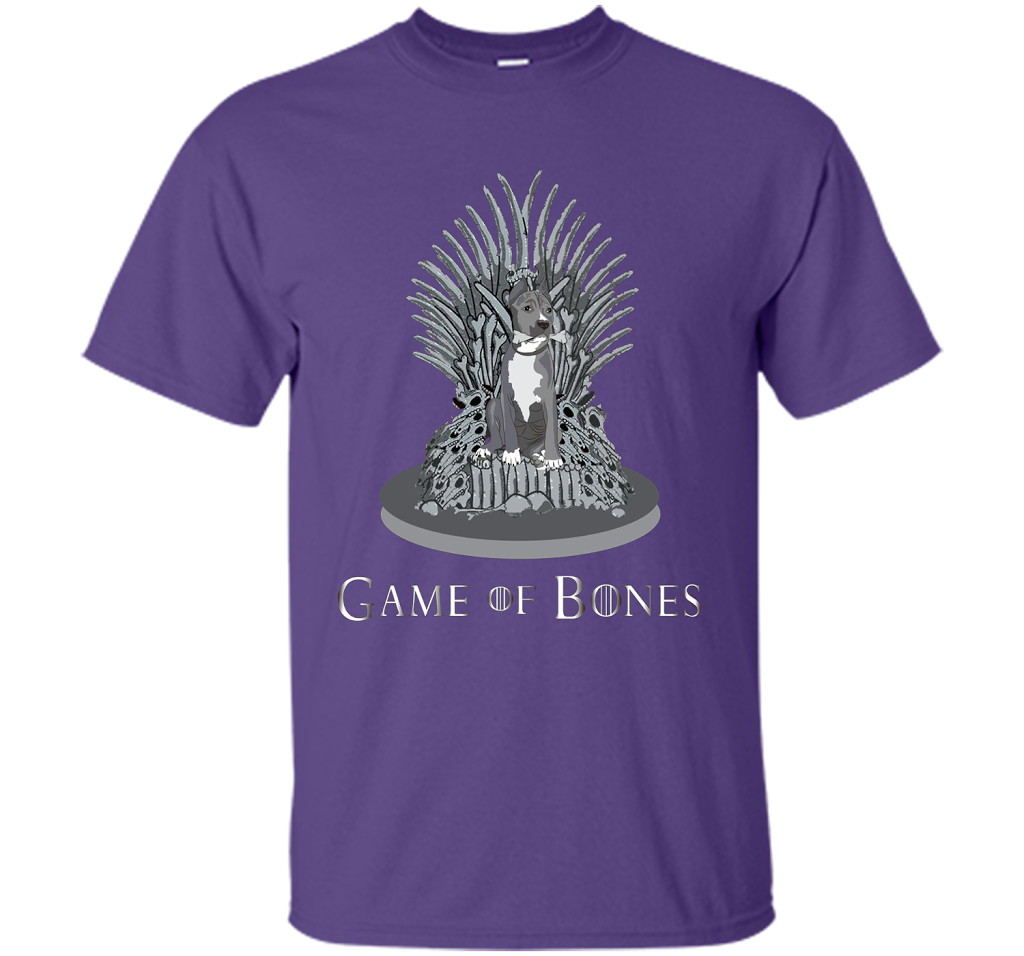 Pitbull Game of Bones Funny Parody T-shirt Purple