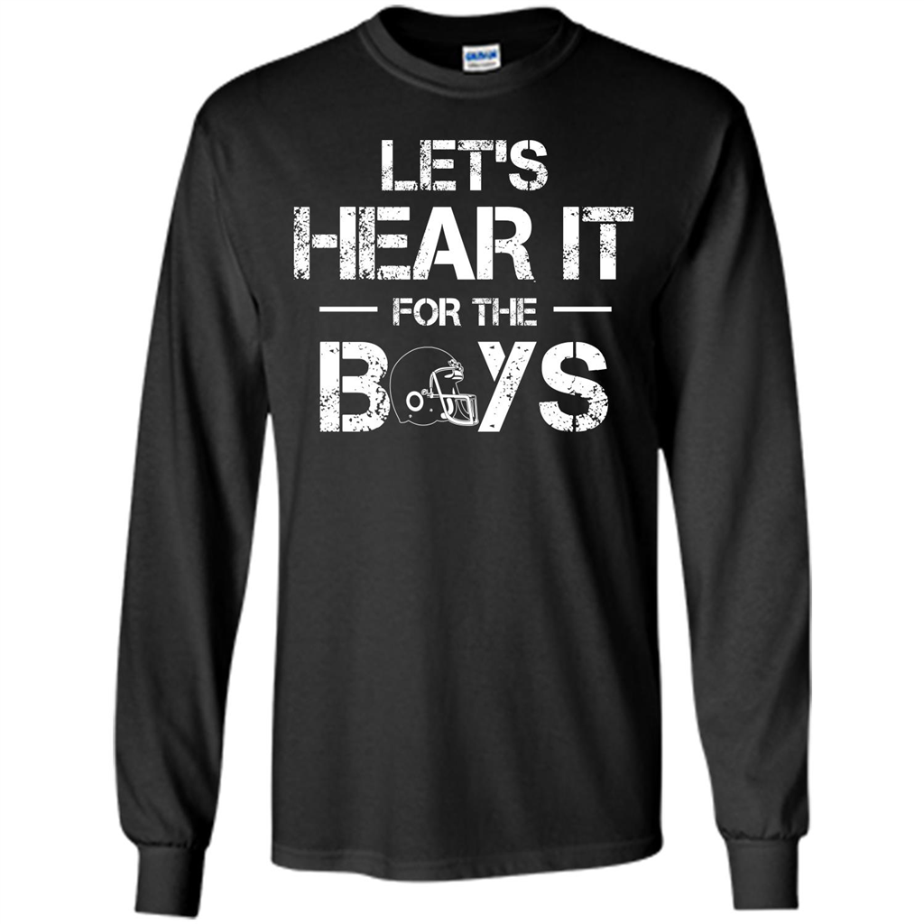 Football T-shirt Let's Hear It For The Boys Black