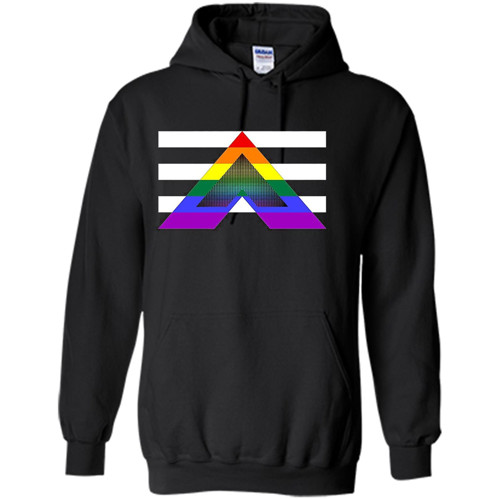 LGBT Pride Straight Ally Pride Flag T-Shirt Black