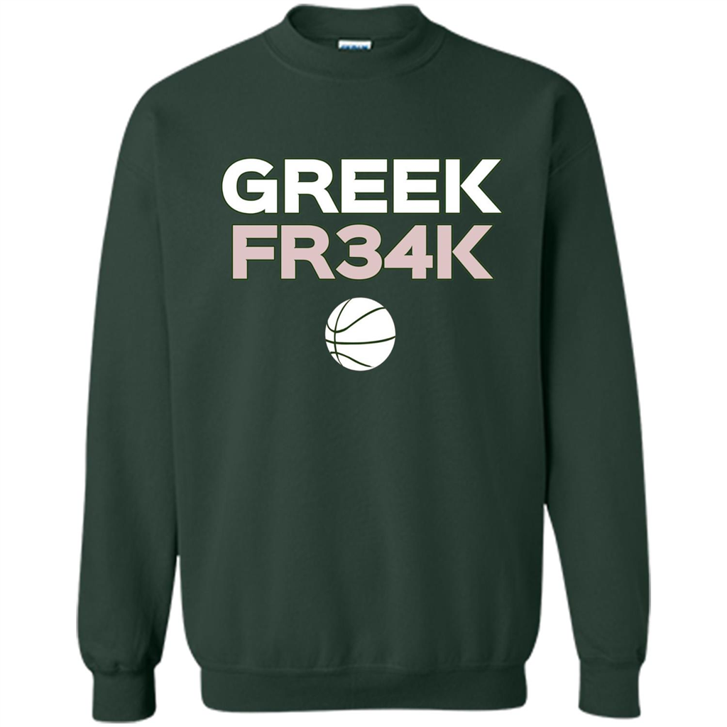 Greek Fr34K Basketball T-shirt Forest Green