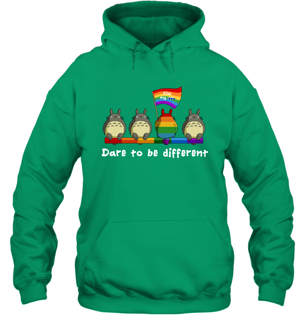 Dare To Be Different Totoro LGBT Hoodie Hoodie Irish