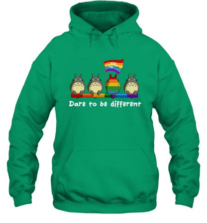 Dare To Be Different Totoro LGBT Hoodie Hoodie Irish
