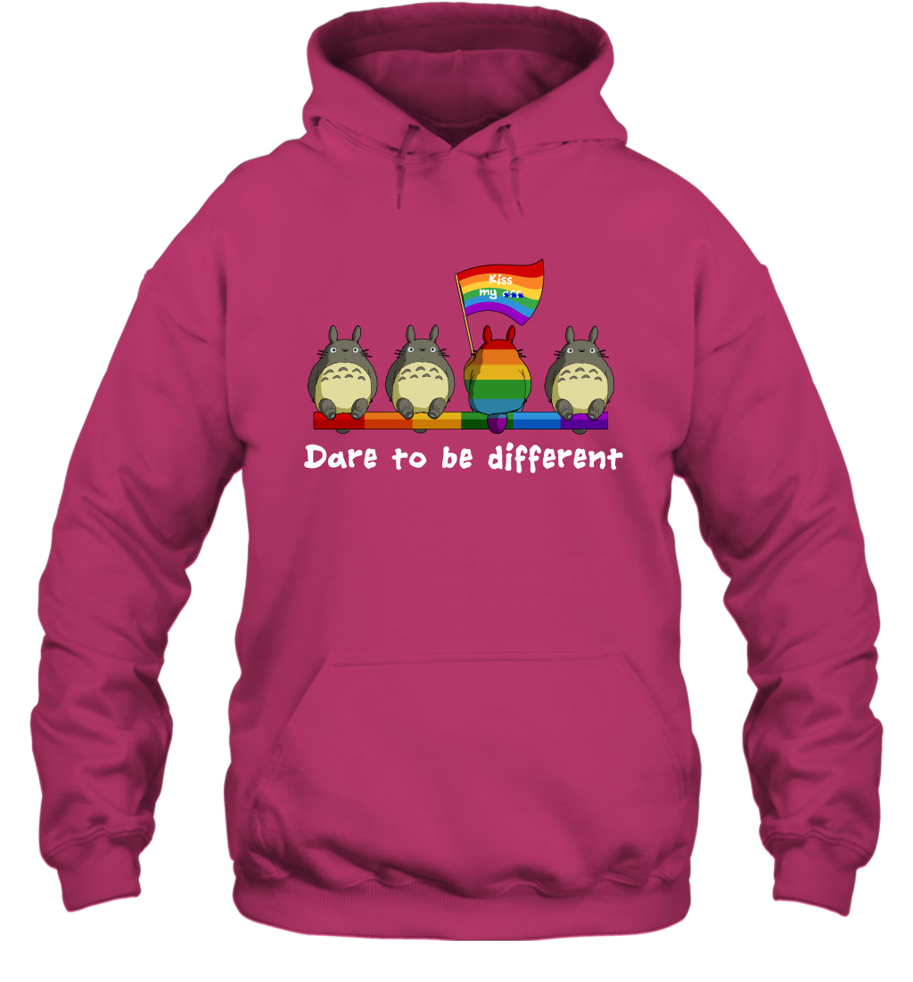 Dare To Be Different Totoro LGBT Hoodie Hoodie Heliconia