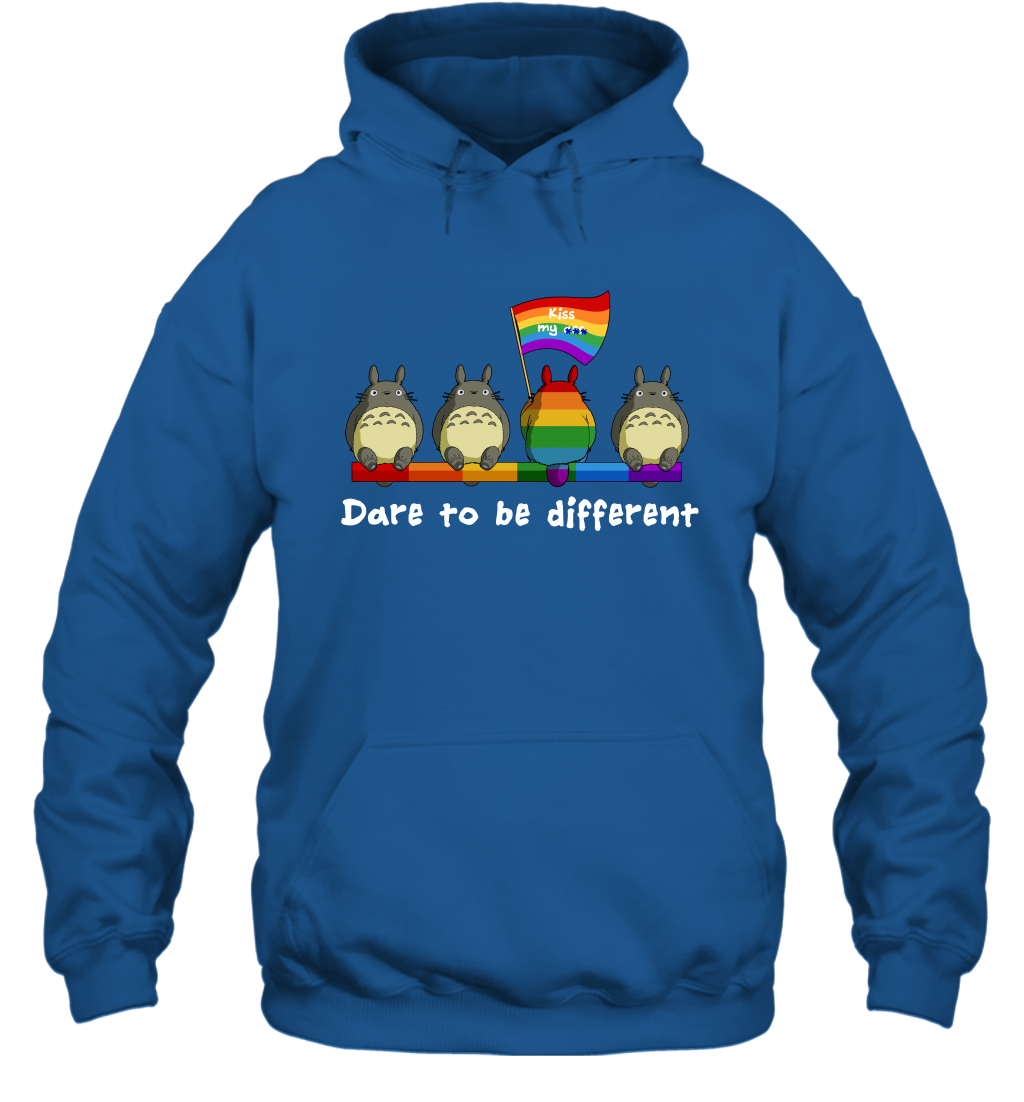 Dare To Be Different Totoro LGBT Hoodie Hoodie Royal