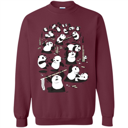 Cute Panda T-shirt Maroon