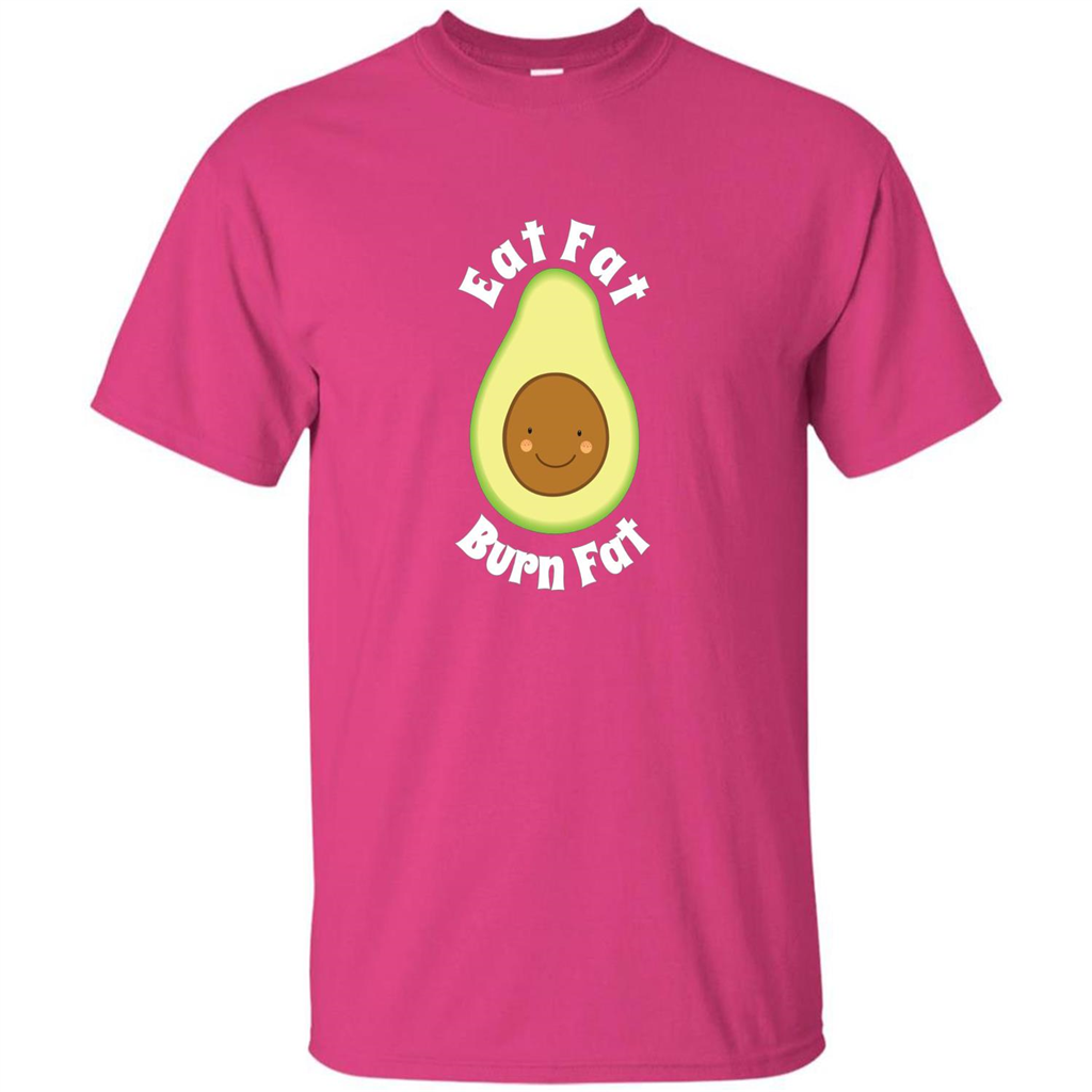 Eat Fat Burn Fat Avocado T-shirt Heliconia