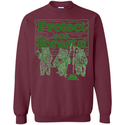 Movies T-shirt Protect Our Forests T-Shirt Maroon