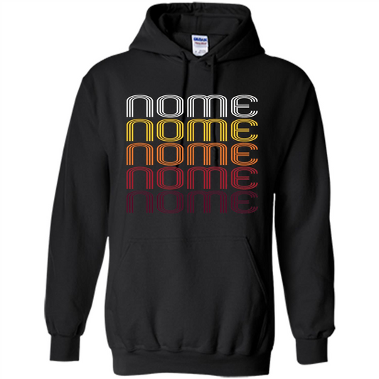 Nome, Vintage Style Alaska T-shirt Black
