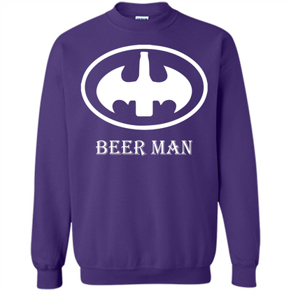 Beer Man T-shirt Funny Logo T-shirt Orange