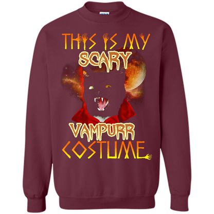 Halloween T-shirt This Is My Scary Vampurr Costume T-shirt