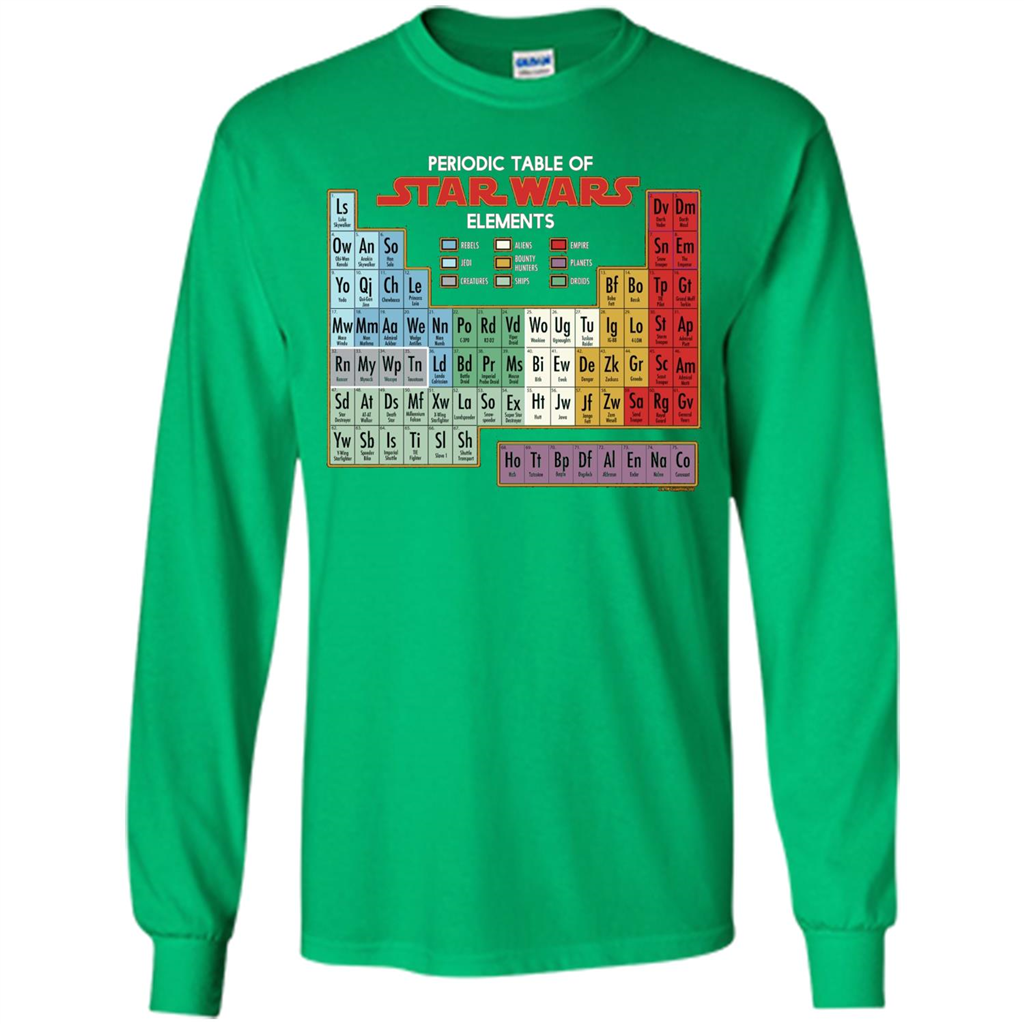 Movie T-shirt Periodic Table of Elements Graphic T-Shirt Irish Green