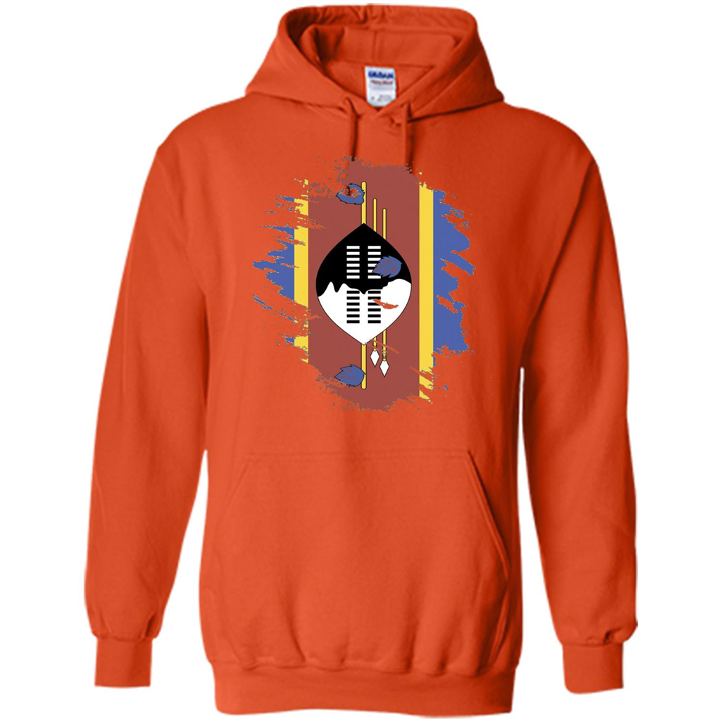 Flag of Swaziland T-shirt National Swaziland T-shirt Orange