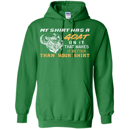 Funny Goat Lover T-shirt My Shirt Has A Goat On It T-shirt Irish Green