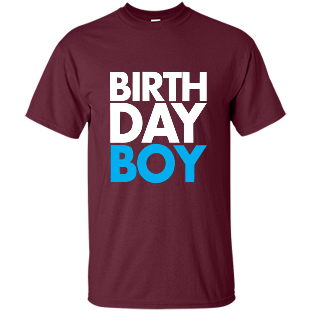 Birth Day Boy T-shirt Maroon