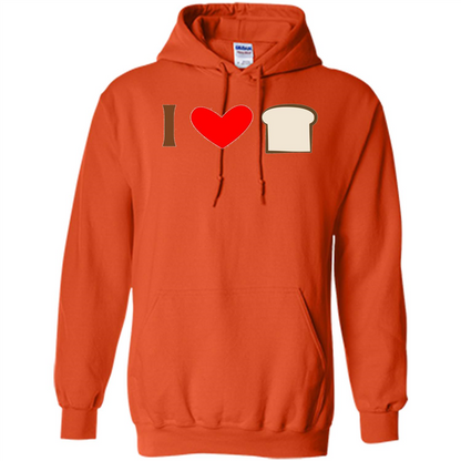 I Love White Bread T-shirt Orange