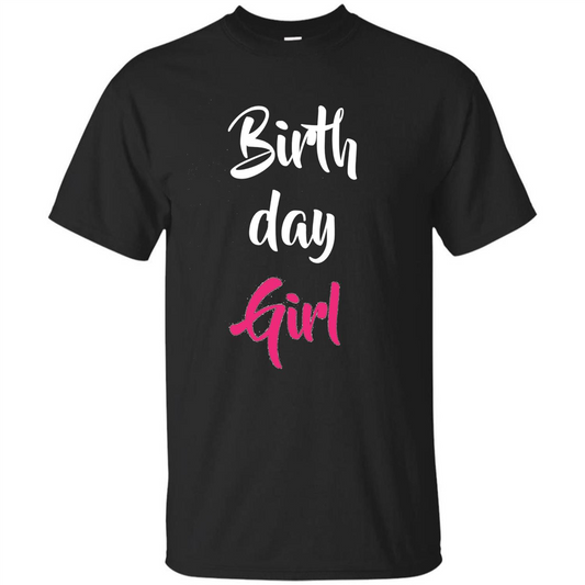 Birthday Girl T-shirt Pink Party Birthday T-shirt Royal