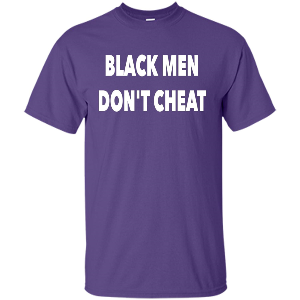 Black Men Dont Cheat T-shirt Purple