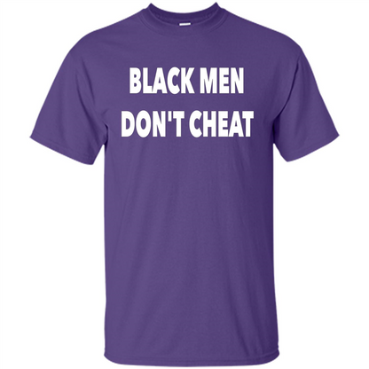 Black Men Dont Cheat T-shirt Purple