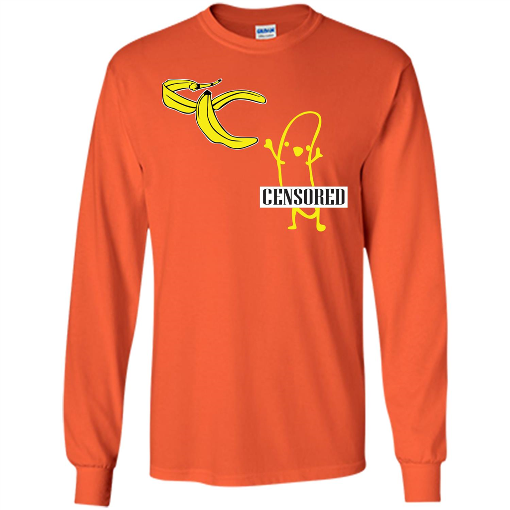 Banana T-shirt Censored T-shirt Orange