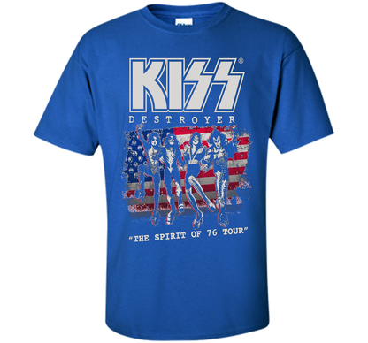 Kiss Destroyer The Spirit Of 76 T-shirt Royal