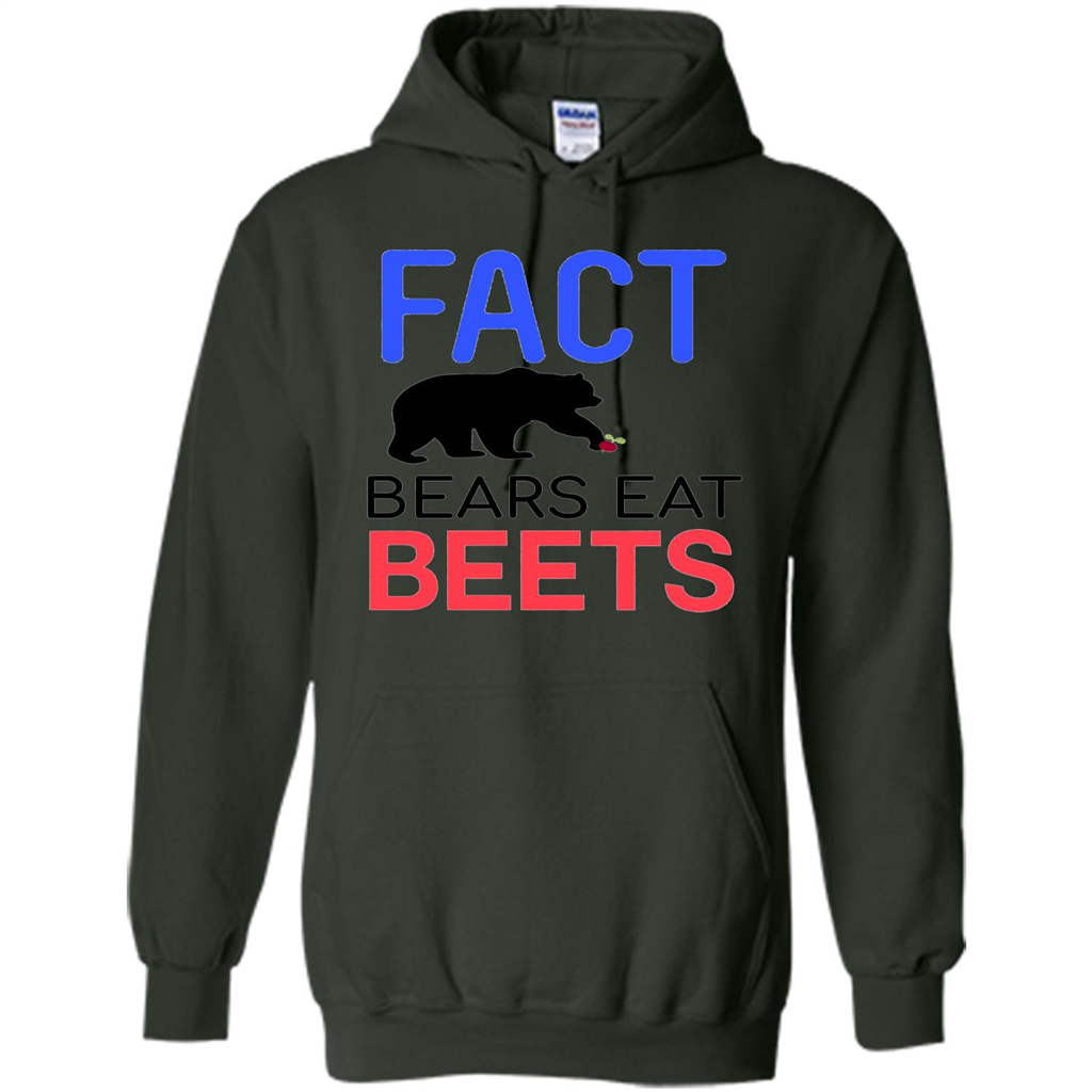 FACT Bears Eat Beets T-shirt Funny Men Women Novelty Gift Forest Green