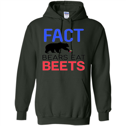 FACT Bears Eat Beets T-shirt Funny Men Women Novelty Gift Forest Green